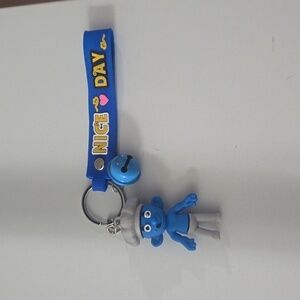 smurf 3d keychain
